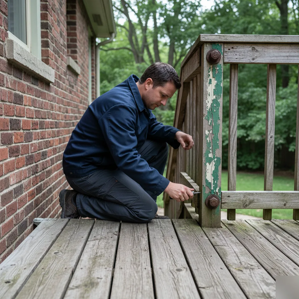 Deck and balcony inspection in Clayton, MO