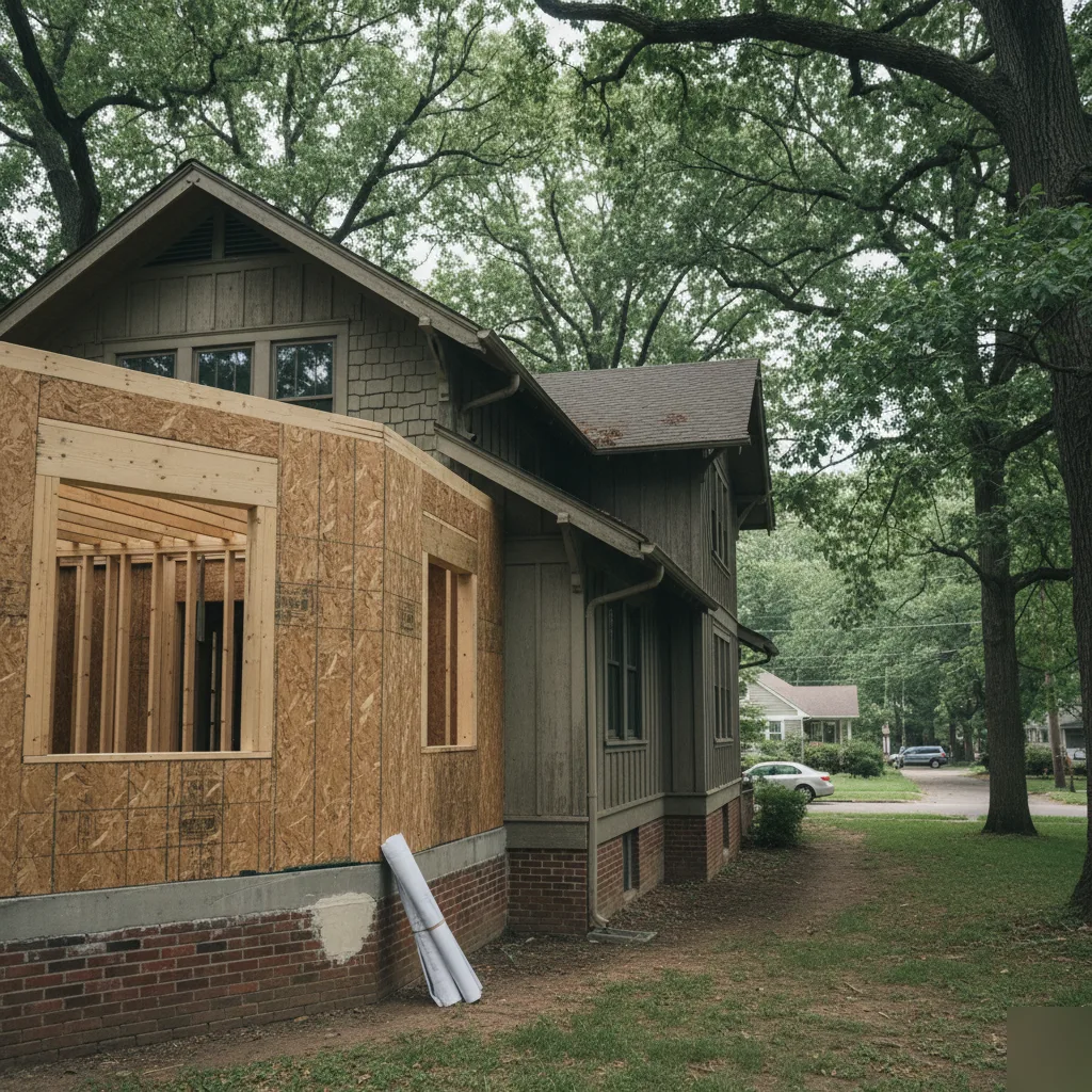 Completed structural work on a Clayton home backed by engineer-stamped calculations