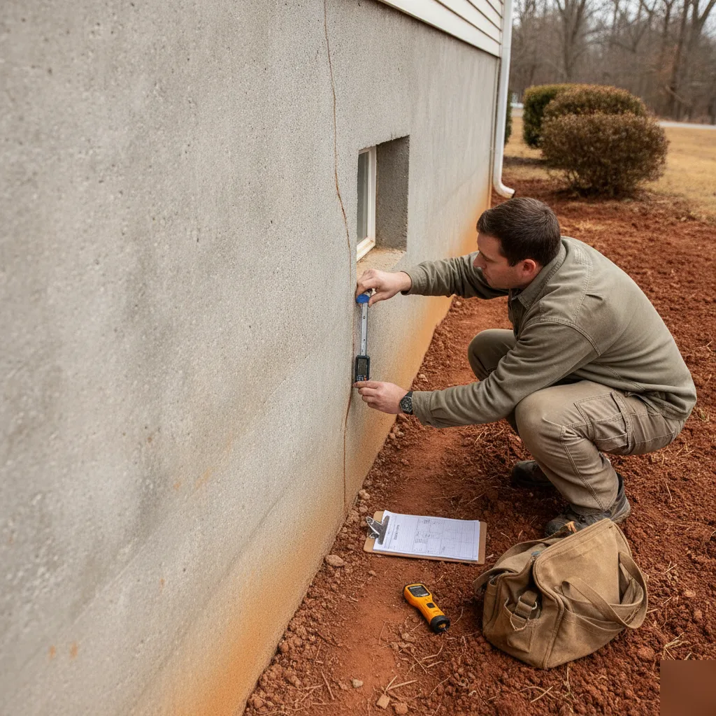 Foundation crack inspection in Clayton, MO