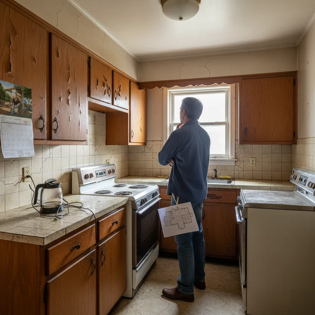 Pre-purchase planning in an existing Clayton kitchen before a remodel