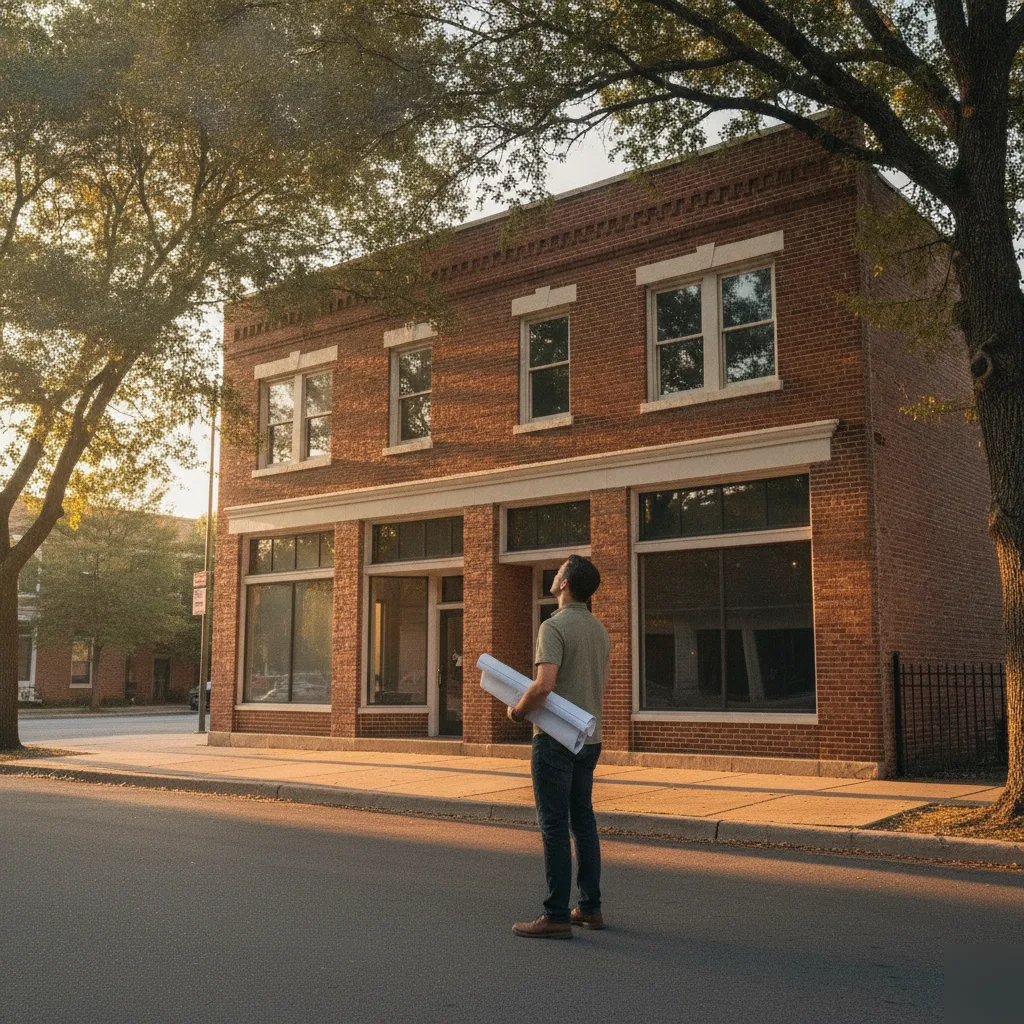 Site assessment of an older Clayton commercial building for light commercial design