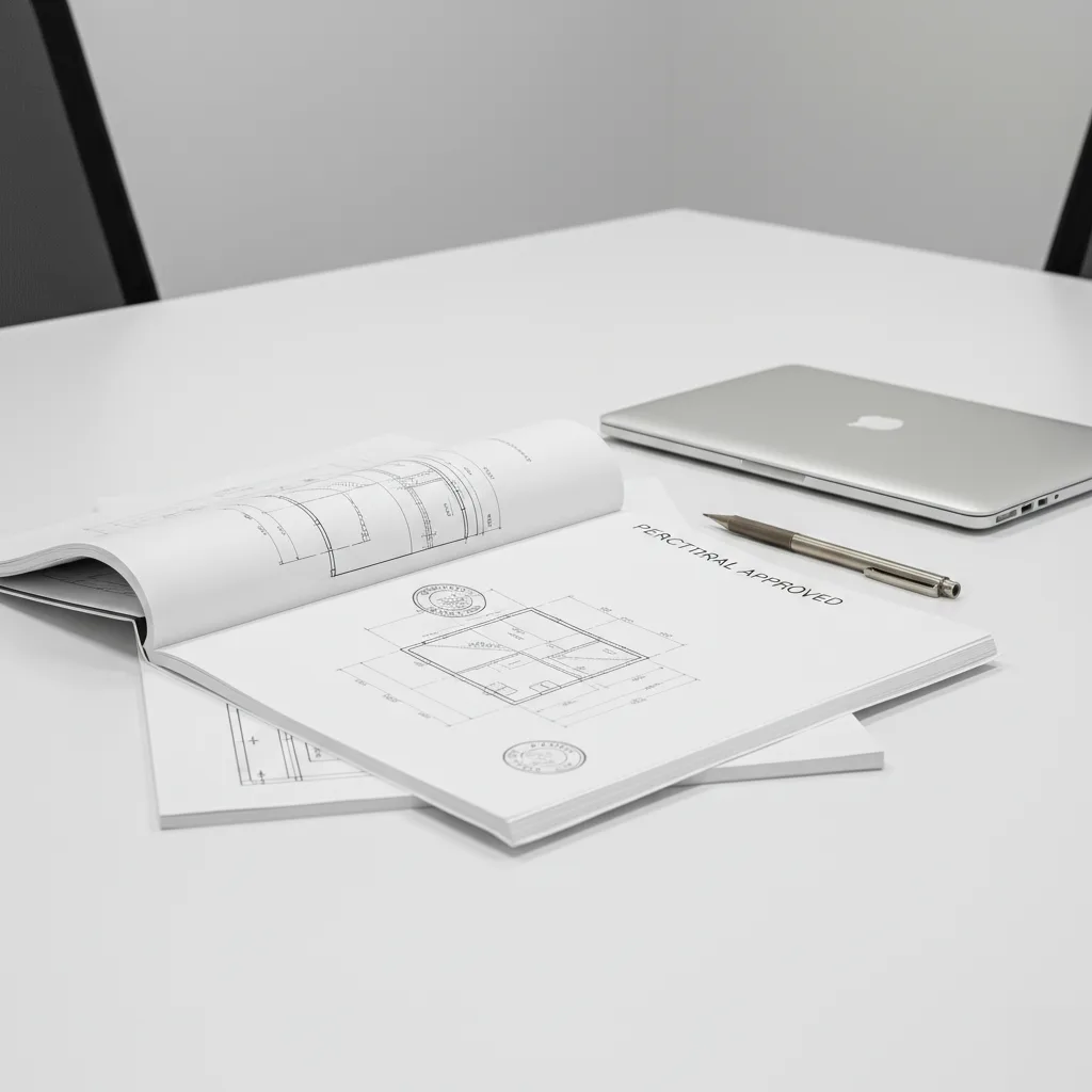 Permit-ready commercial drawings with engineer seal in Clayton
