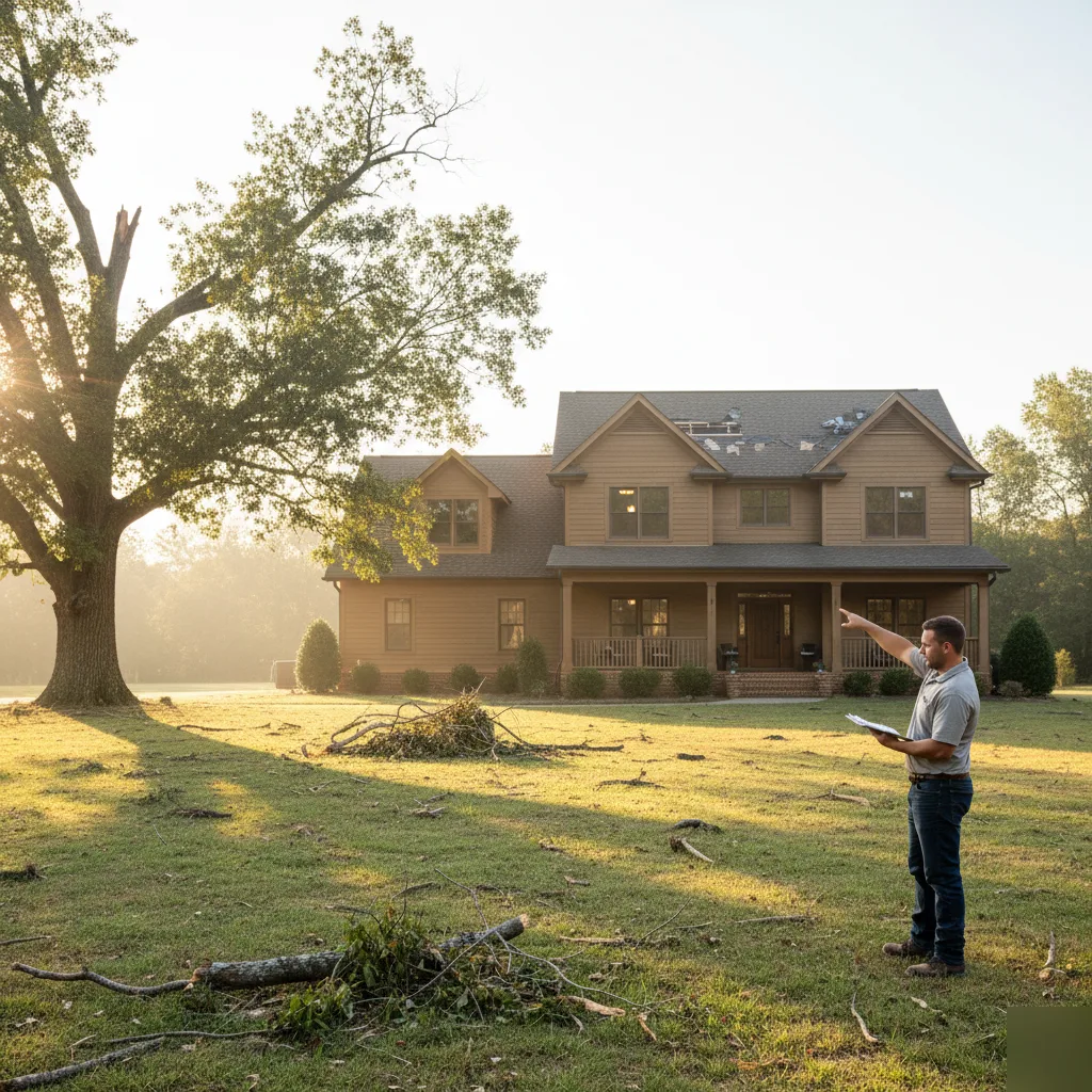 Storm and wind damage assessment in Clayton, MO