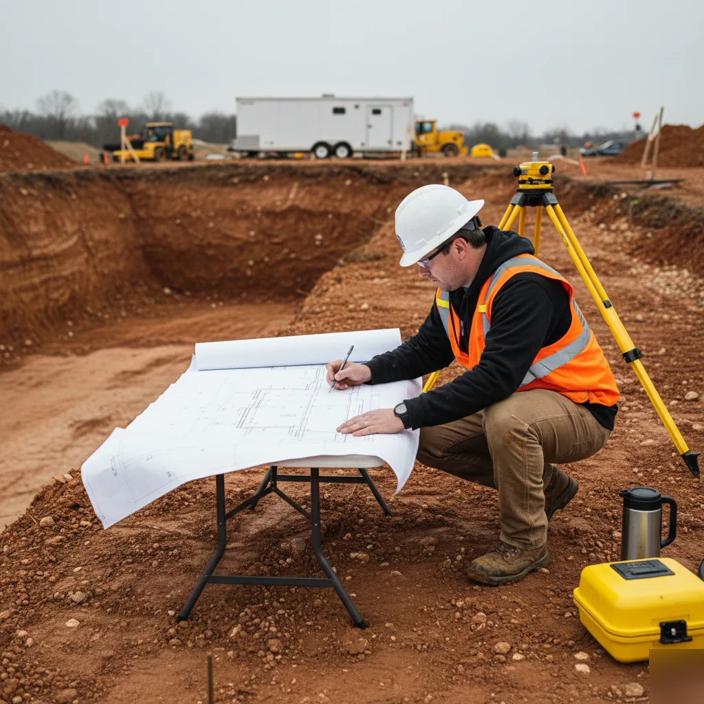 Foundation excavation reviewed during a Clayton structural peer review