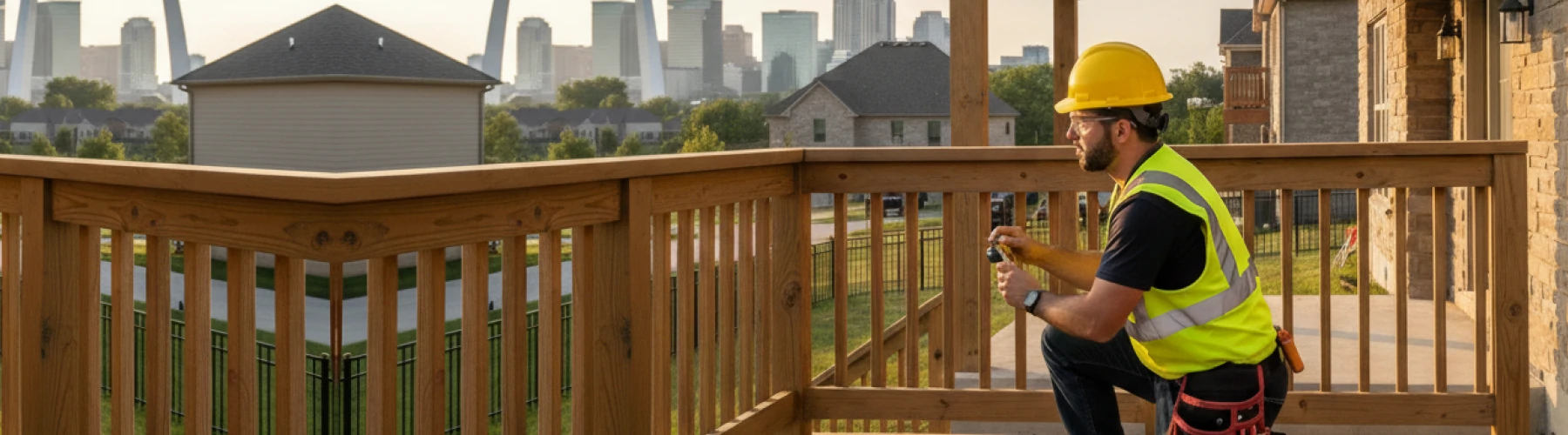 Deck and balcony inspection in Chesterfield, MO