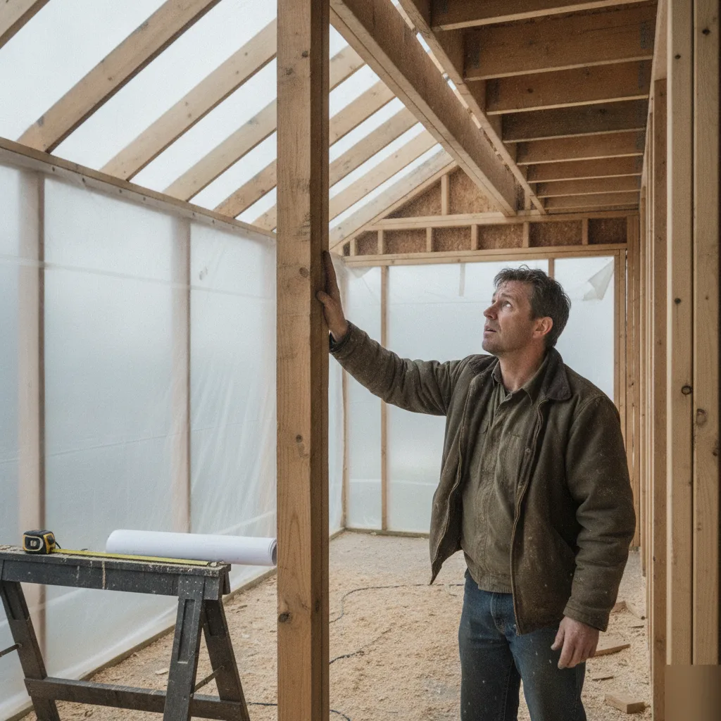 Home addition framing inspection on a Clayton home