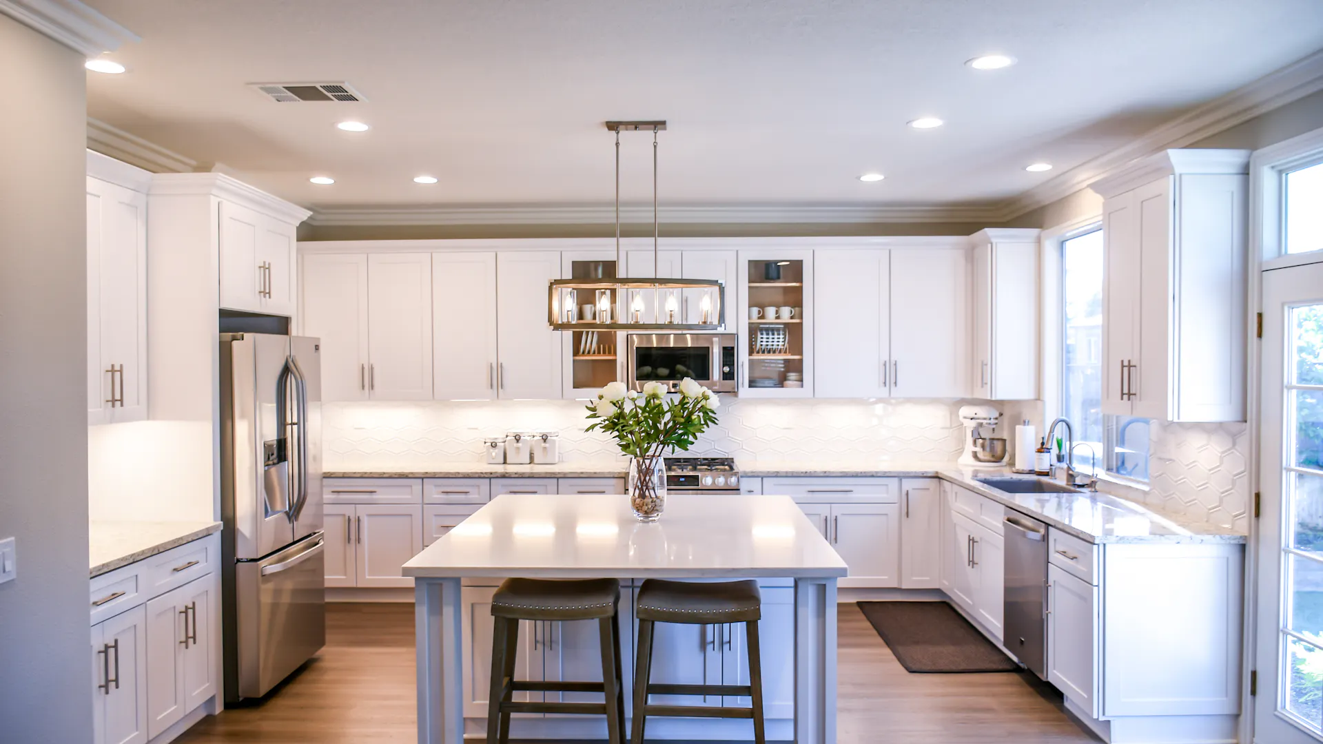 Modern kitchen remodel with open layout in a Chesterfield home