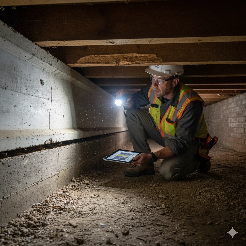 Pre-purchase structural inspection in Chesterfield, MO