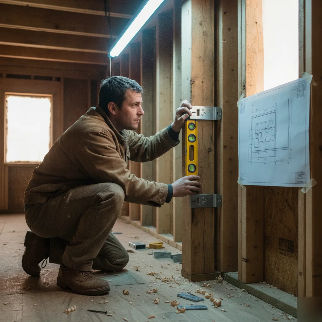 Structural engineer reviewing a beam connection detail for a Chesterfield home addition