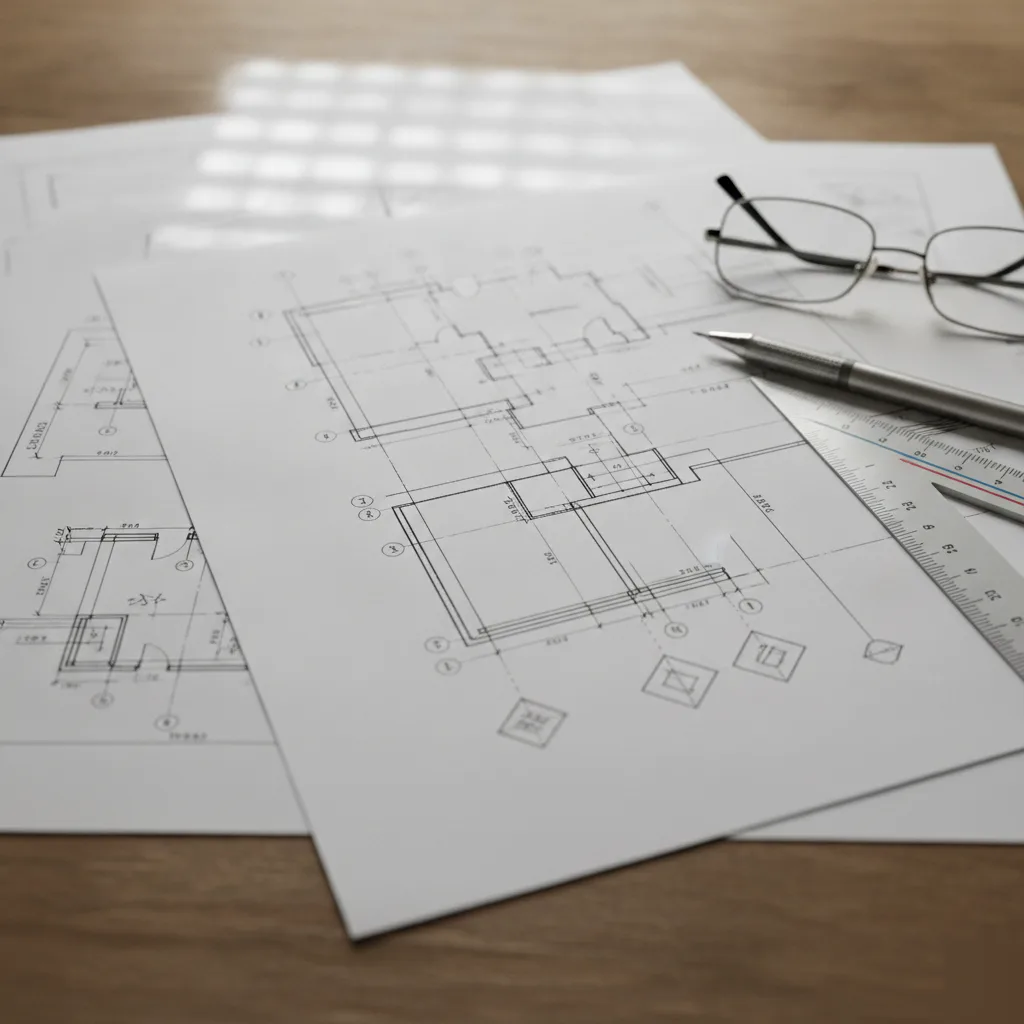 Foundation plan detail on a structural permit drawing for a Clayton project