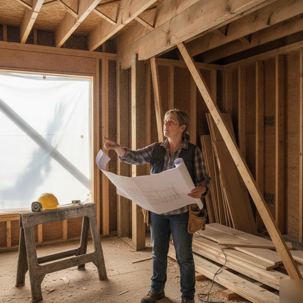 Structural permit drawings under review for a Clayton renovation