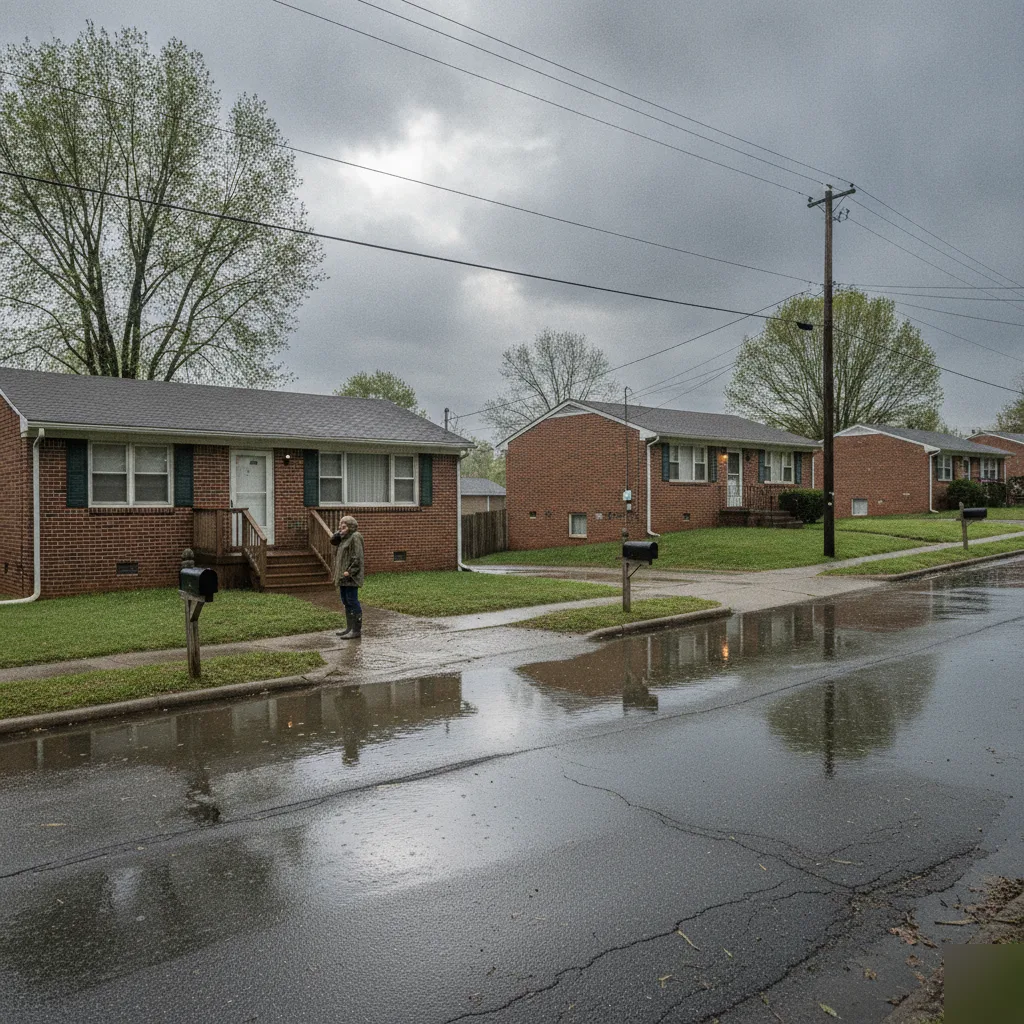 Chesterfield neighborhood showing soil drainage and grading that shape foundation design