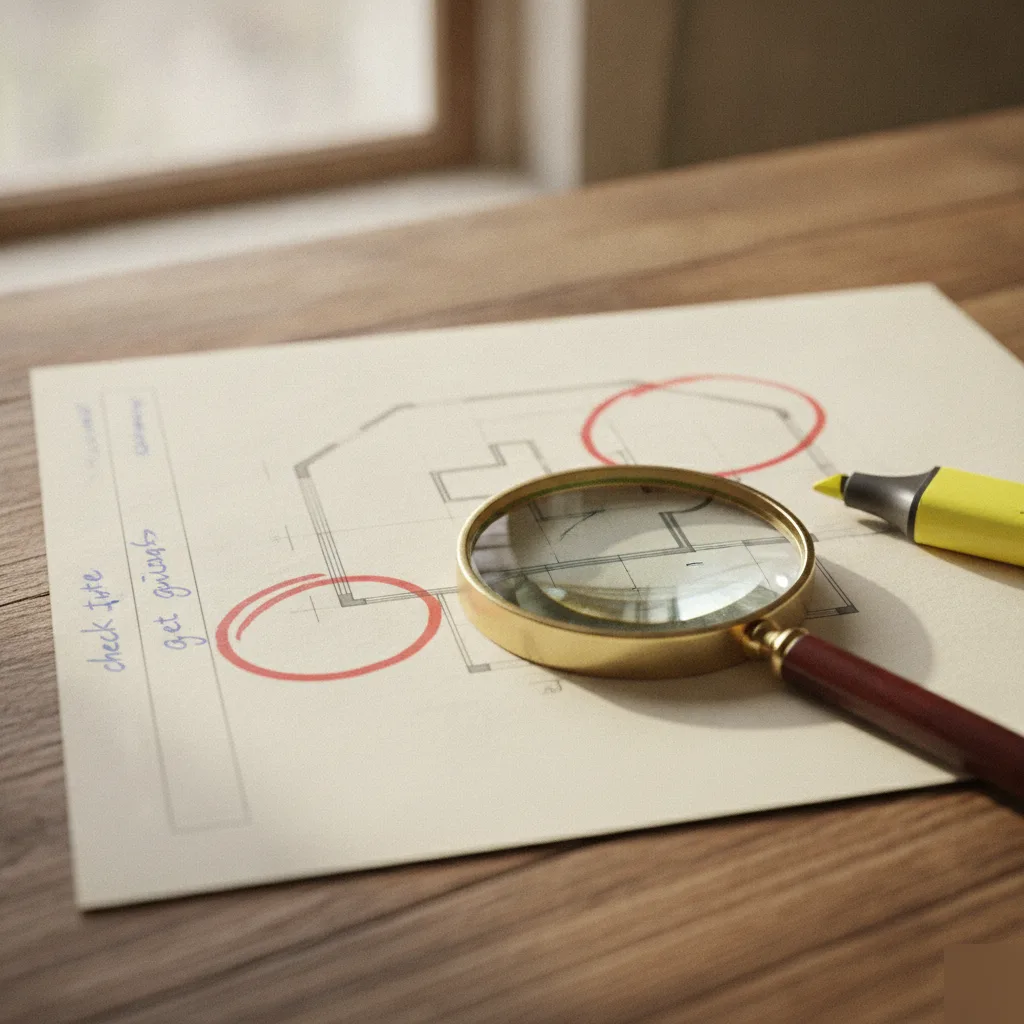 Diagram of an inspection report with flagged structural findings for a Chesterfield home