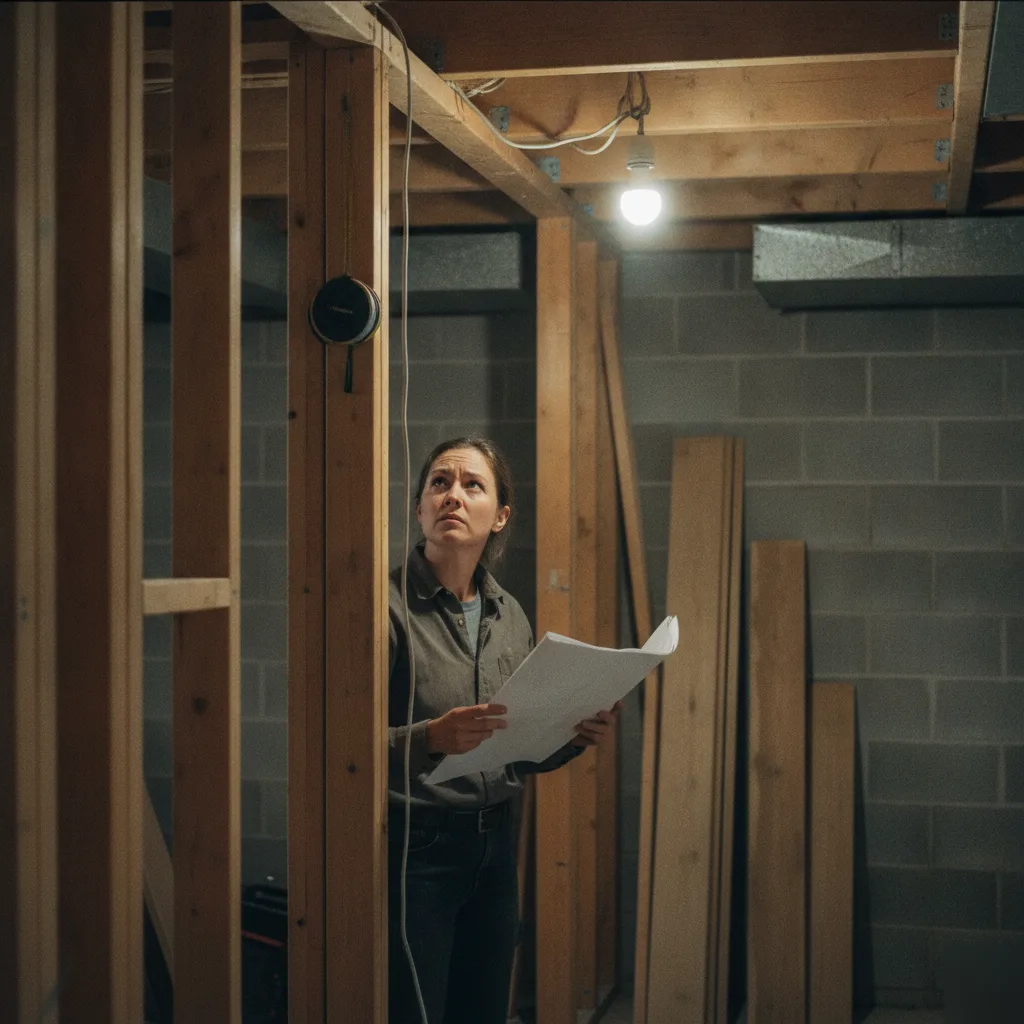 Chesterfield homeowner reviewing a complete structural permit drawing package